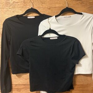 Sincerely Jules Black and White Long Sleeve Tees